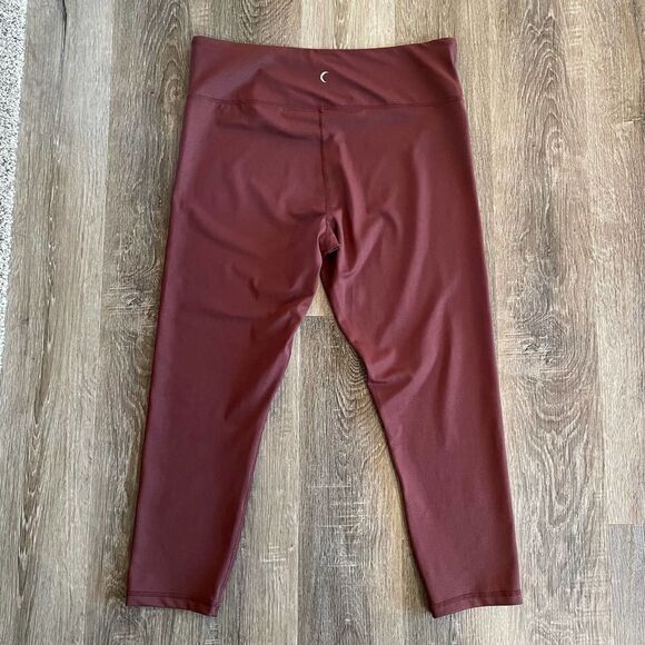 Zyia Active Burgundy Red Ankle Leggings - Size: 20 - Picture 7 of 7